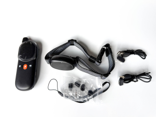 Electric collar for dogs with remote control up to 800 m. Black.