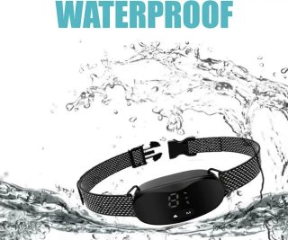 Anti-bark electric collar with sound signal, vibration, electric shock