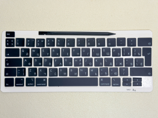 Apple MacBook 2019 2020 angļu-krievu ISO/UK/JCUKEN tastatūras taustiņu komplekts, lai aizstātu vācu QWERTZ izkārtojumu