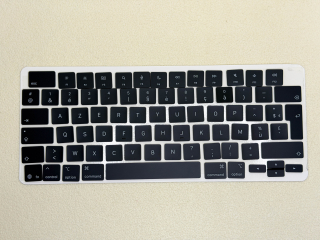 Apple MacBook 2019-2024 M1 M2 M3 M4 France AZERTY Keyboard Keycap Set for German QWERTZ Layout Replacement
