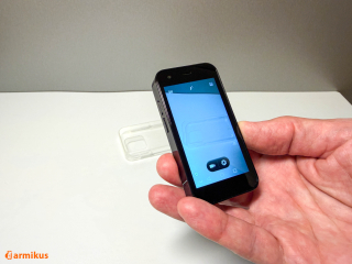 Mini sensora telefons 15 Pro Mini. 3.0", Android 8.1, 3G, divas SIM kartes.