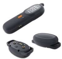 Electric collar for dogs with remote control up to 800 m. Black.