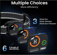Electric anti-bark collar with dual vibration motor