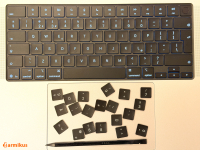 Apple MacBook 2019 2020 angļu-krievu ISO/UK/JCUKEN tastatūras taustiņu komplekts, lai aizstātu vācu QWERTZ izkārtojumu