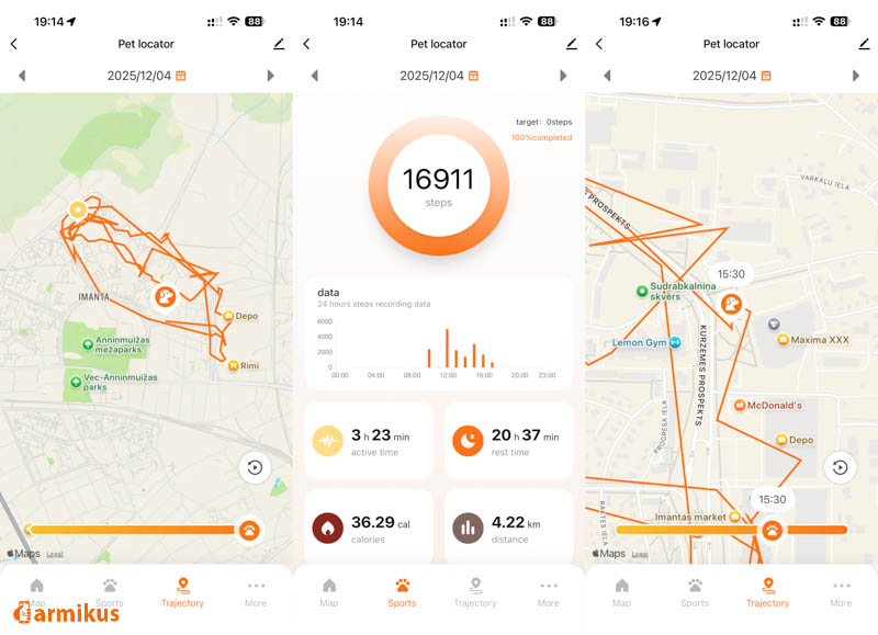 gps pet tracker 4g sim tuya smartlife eng